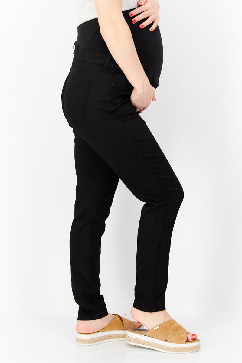 DOROTHY PERKINS Maternity Skinny Fit Stretchable Jegging Jeans, Black  - Image 3