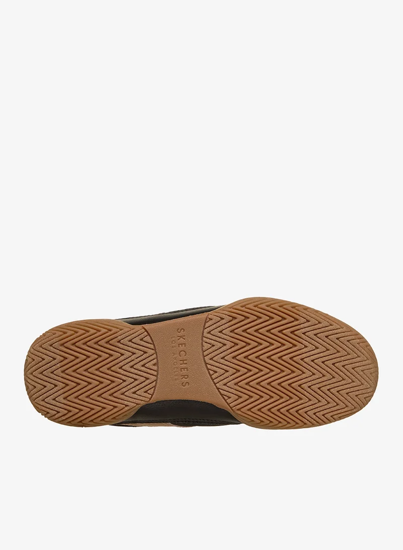 Skechers BLACK AND ROSE GOLD DURALEATHER/ MESH/ SUEDE Zinger Evo for Women | Best Price UAE