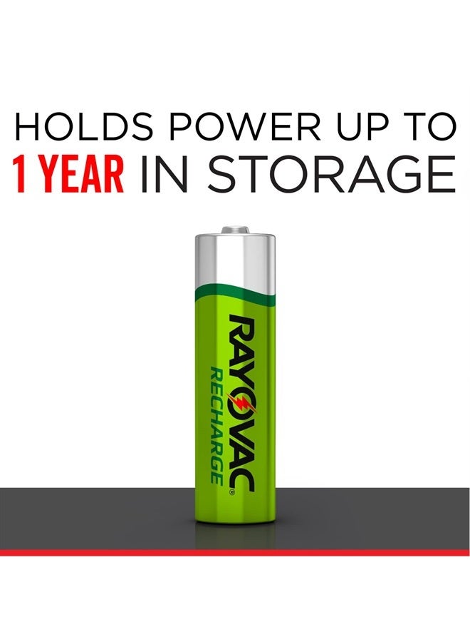 Rayovac AA Batteries, Double A Battery Rechargeable, 8 Count