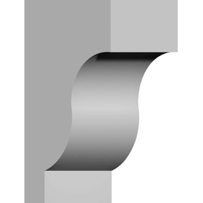 COR04X06X10TR 4 1/2-INCH W X 5 7/8-INCH D X 10-INCH H TRADITIONAL CORBEL - Image 2