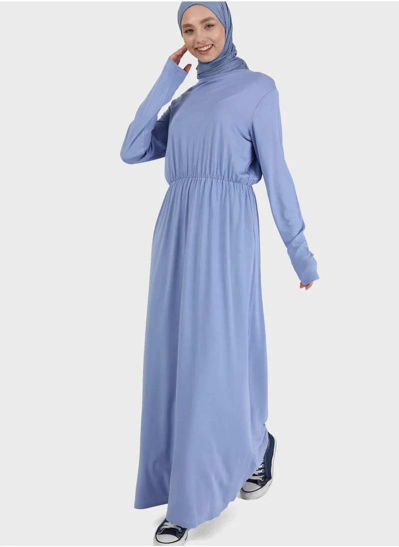 Refka by modanisa Ruched Waist Dress