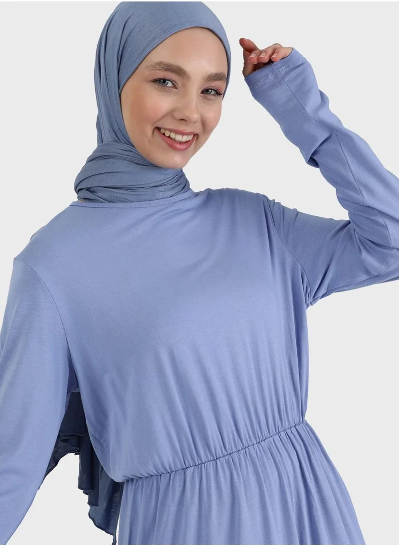 Refka by modanisa Ruched Waist Dress