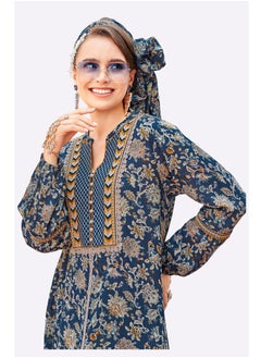 SARA Sara Flower and Vine Print Jalabiya  - Image 4