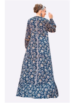 SARA Sara Flower and Vine Print Jalabiya  - Image 3