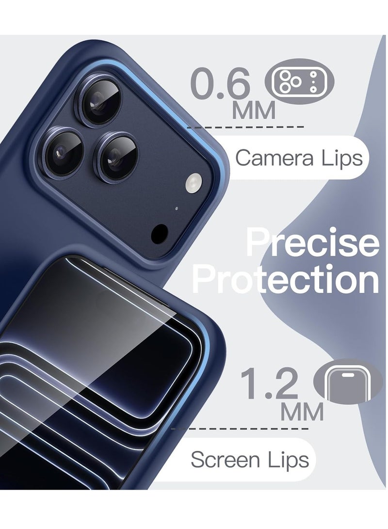 iPhone 17 Pro Max Case Liquid Soft Silicone iPhone 17 Pro Max Cover Anti Scratch with Inside Microfiber Lining Shockproof Protective Phone Case for iPhone 17 Pro Max - Image 5