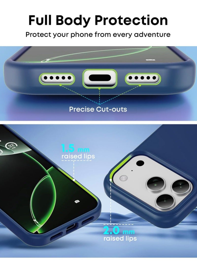 iPhone 17 Pro Max Case Liquid Soft Silicone iPhone 17 Pro Max Cover Anti Scratch with Inside Microfiber Lining Shockproof Protective Phone Case for iPhone 17 Pro Max - Image 4