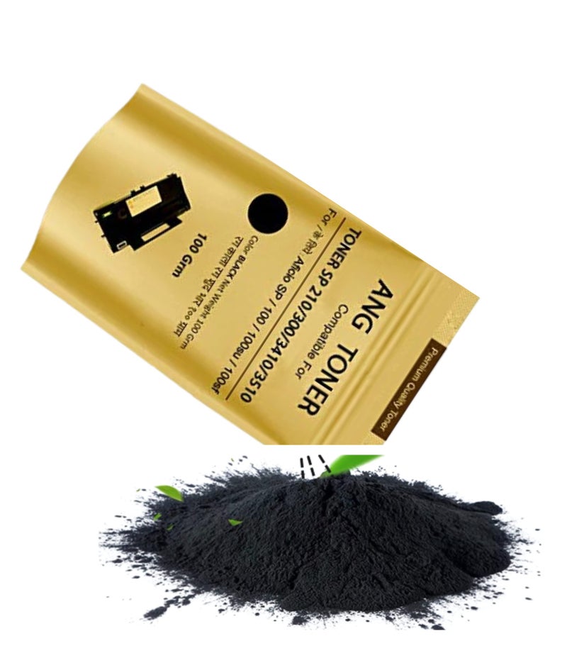 ANG SP 210 SU Toner Powder for Ricoh SP210SU Multi-Function Laser Cartridge (100 GRMS) 100% Compatible Toner Powder - Image 1