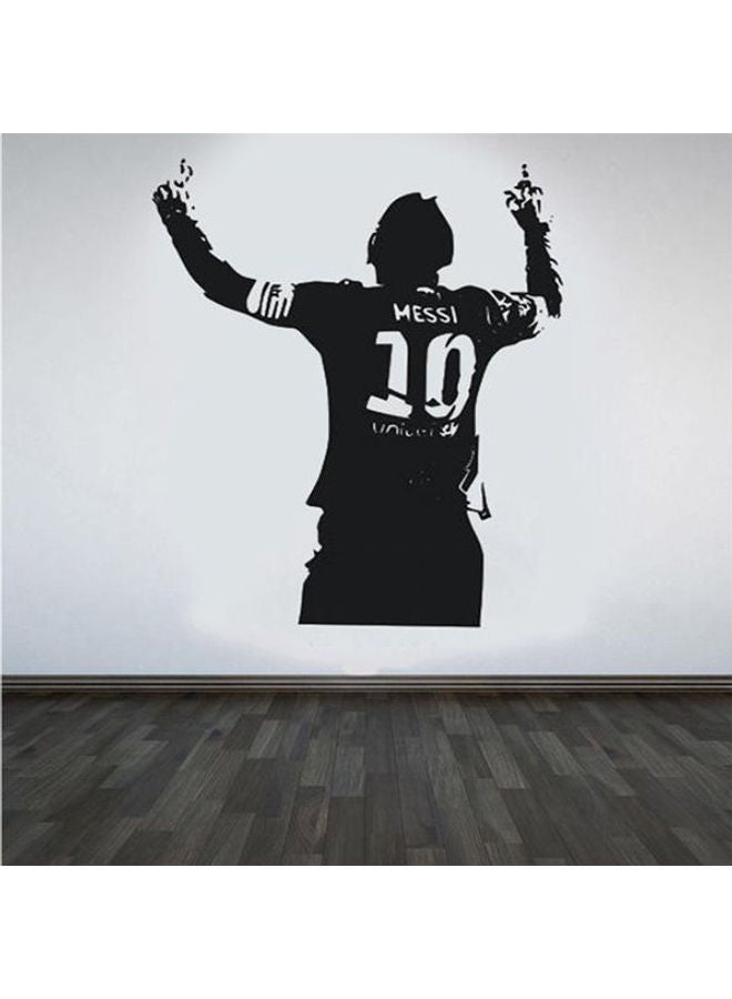 NIBEMINENT Messi Wall Paste Sticker Decal Removable Home Design Wallpaper Poster Black 60X40cm - Image 1