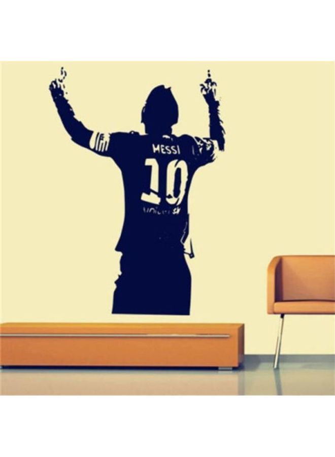 NIBEMINENT Messi Wall Paste Sticker Decal Removable Home Design Wallpaper Poster Black 60X40cm - Image 2