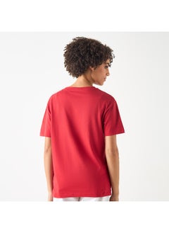 Lee Cooper Lee Cooper Graphic Print Crew Neck T-shirt with Short Sleeves  - Image 2