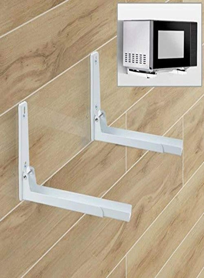 Hovico Foldable Stretch Shelf Rack Wall Mount Kitchen Microwave Oven Stand Bracket - Image 5