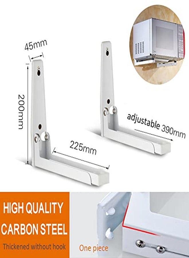 Hovico Foldable Stretch Shelf Rack Wall Mount Kitchen Microwave Oven Stand Bracket - Image 2