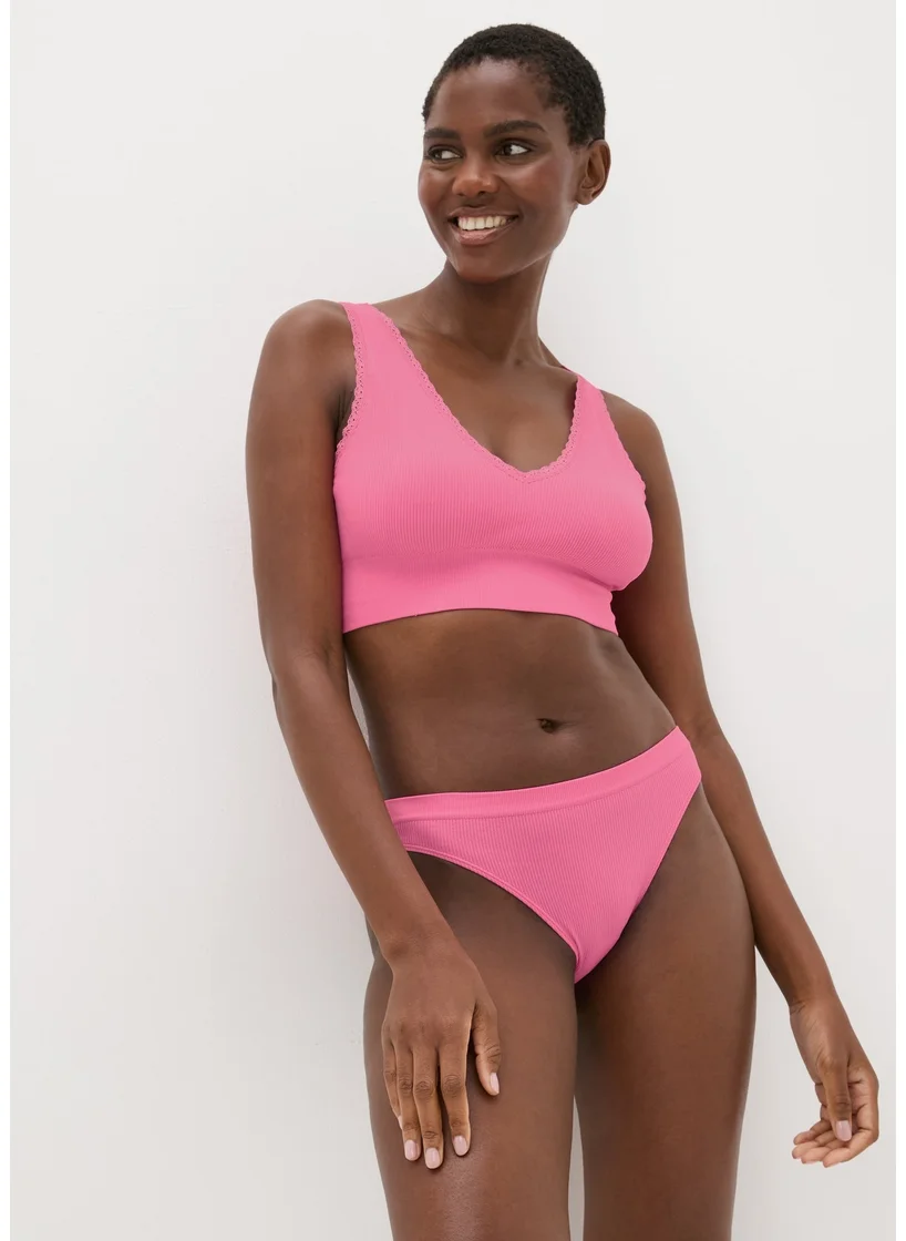 Matalan Pink Seamless Bra & Brief Set