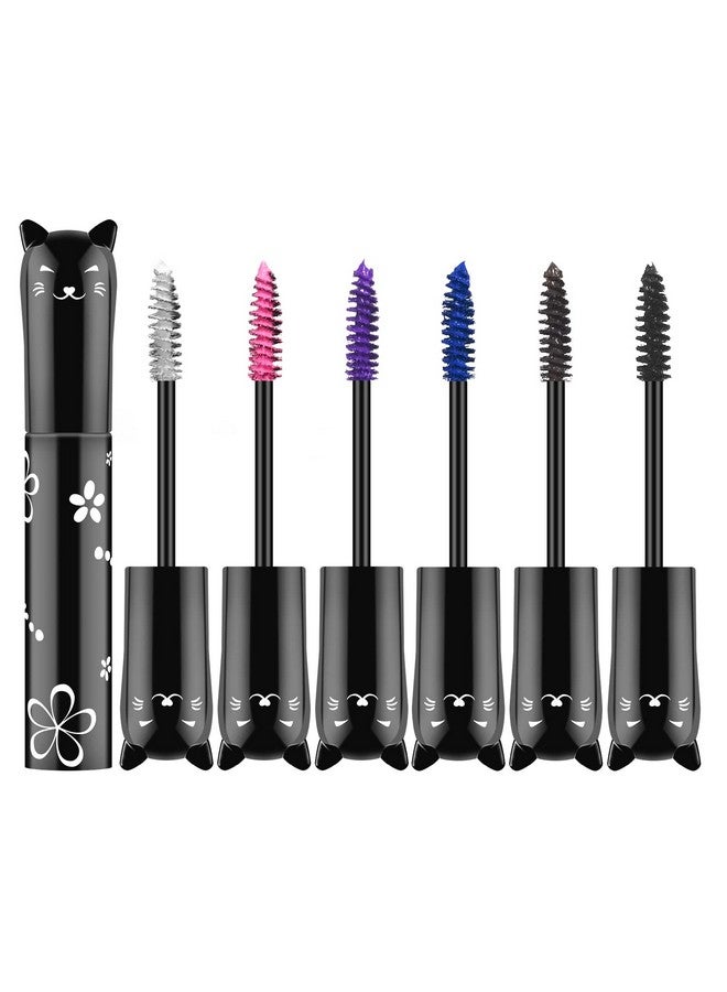 Ownest 6 Colors Mascara Setcolorful Mascara Waterproof Long Lasting Thick Mascara Rainbow Color Fiber Charming Masacara - Image 2