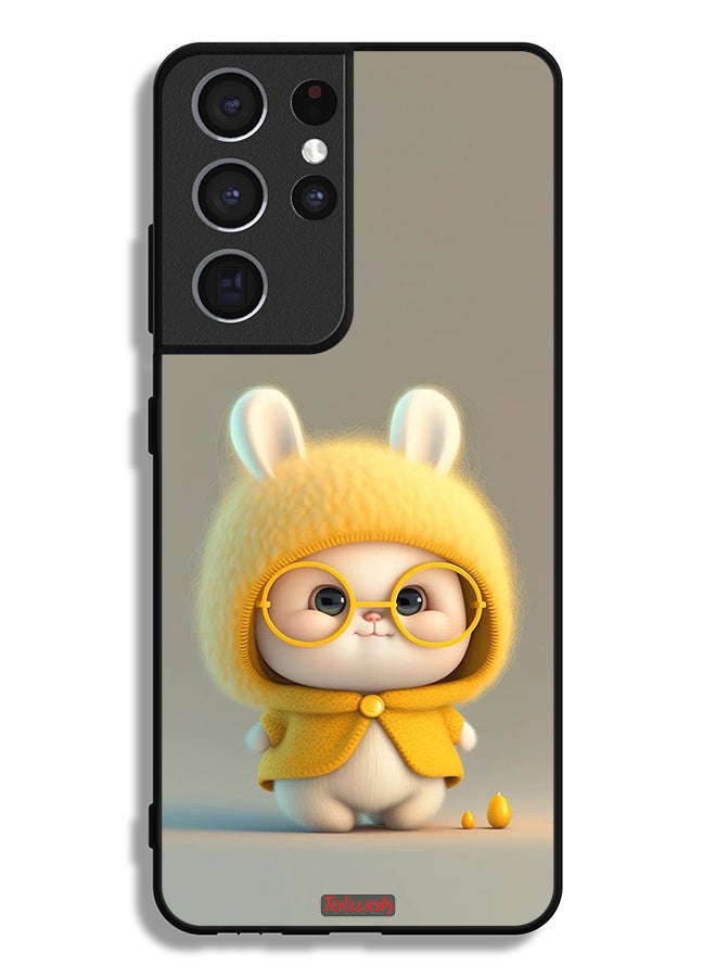 Tolwak Samsung Galaxy S21 Ultra 5G Protective Case Cover Baby Rabbit - Image 3