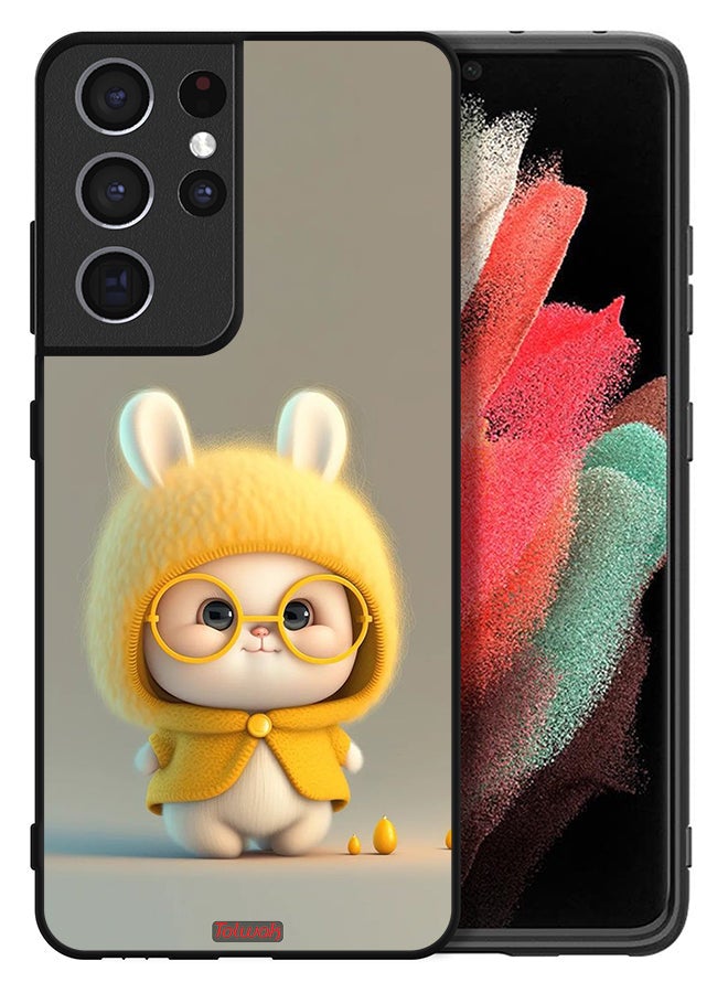 Tolwak Samsung Galaxy S21 Ultra 5G Protective Case Cover Baby Rabbit - Image 2