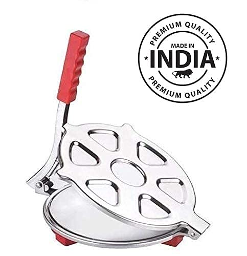 DIYASHI Stainless Steel DiaPuri Maker Press Machine with HandleManual Stainless Steel Roti Press PapadKhakhraChapati Maker - Image 3