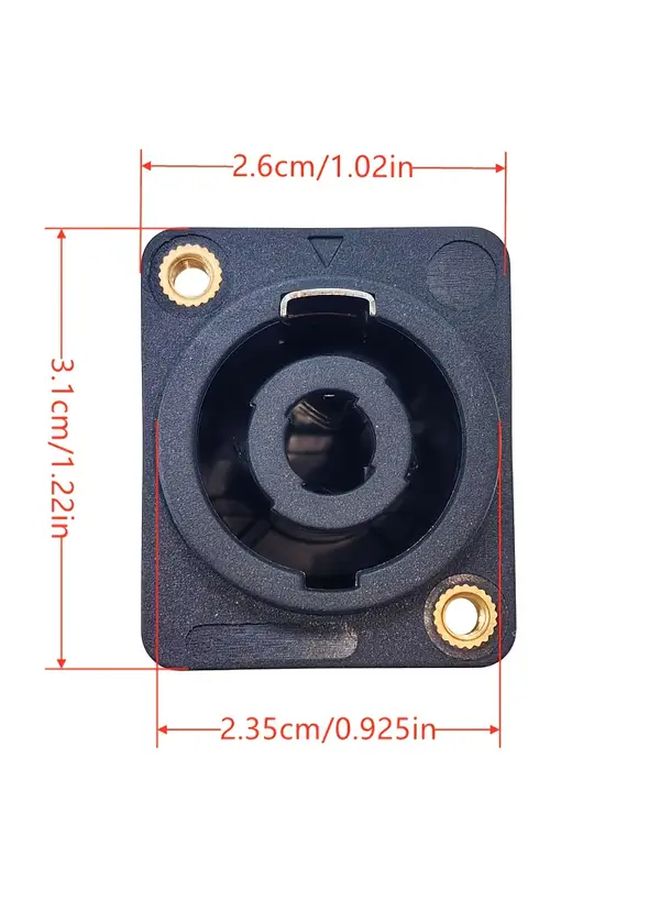MW M423 4 Core NL4 Speaker Connector ABS Material Copper Screws Home Audio System - Image 1