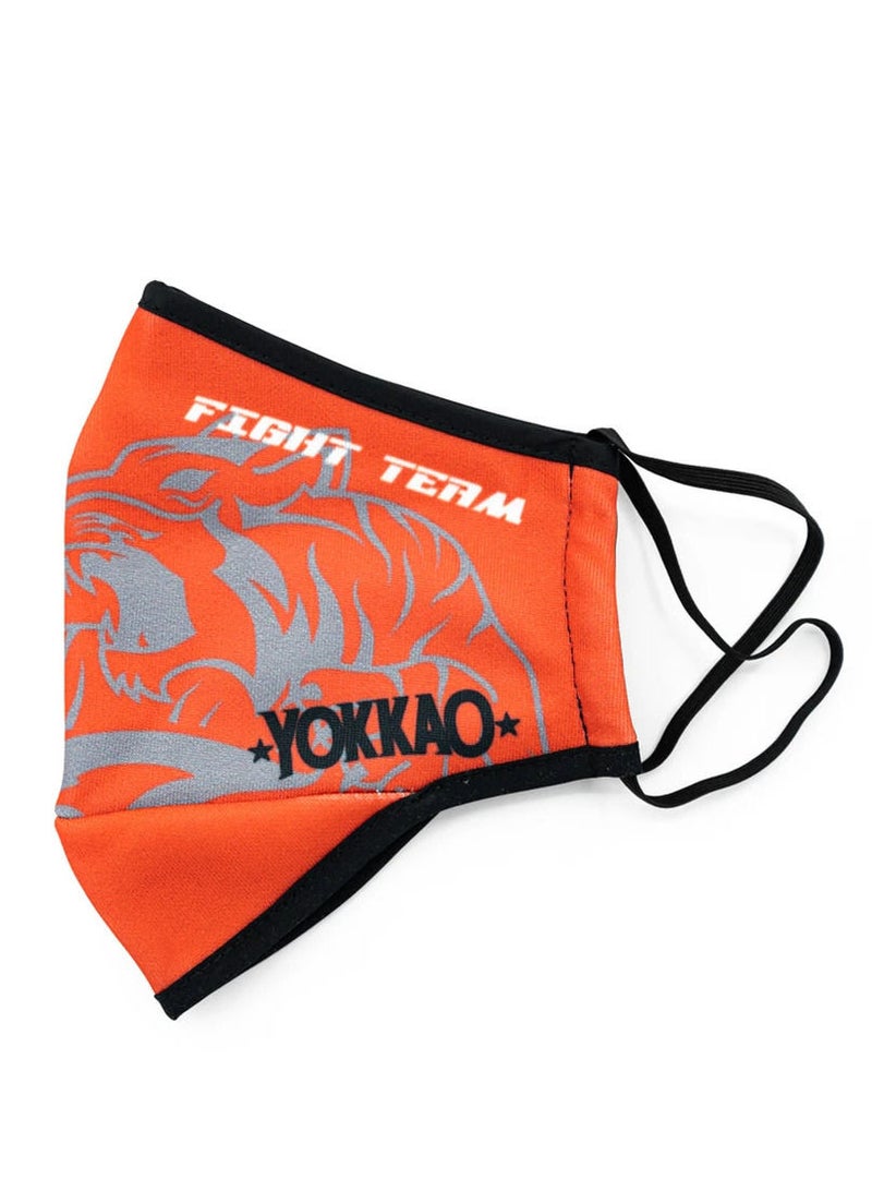 يوكاو YOKKAO FIGHT TEAM FACE MASK RED STANDARD - Image 3