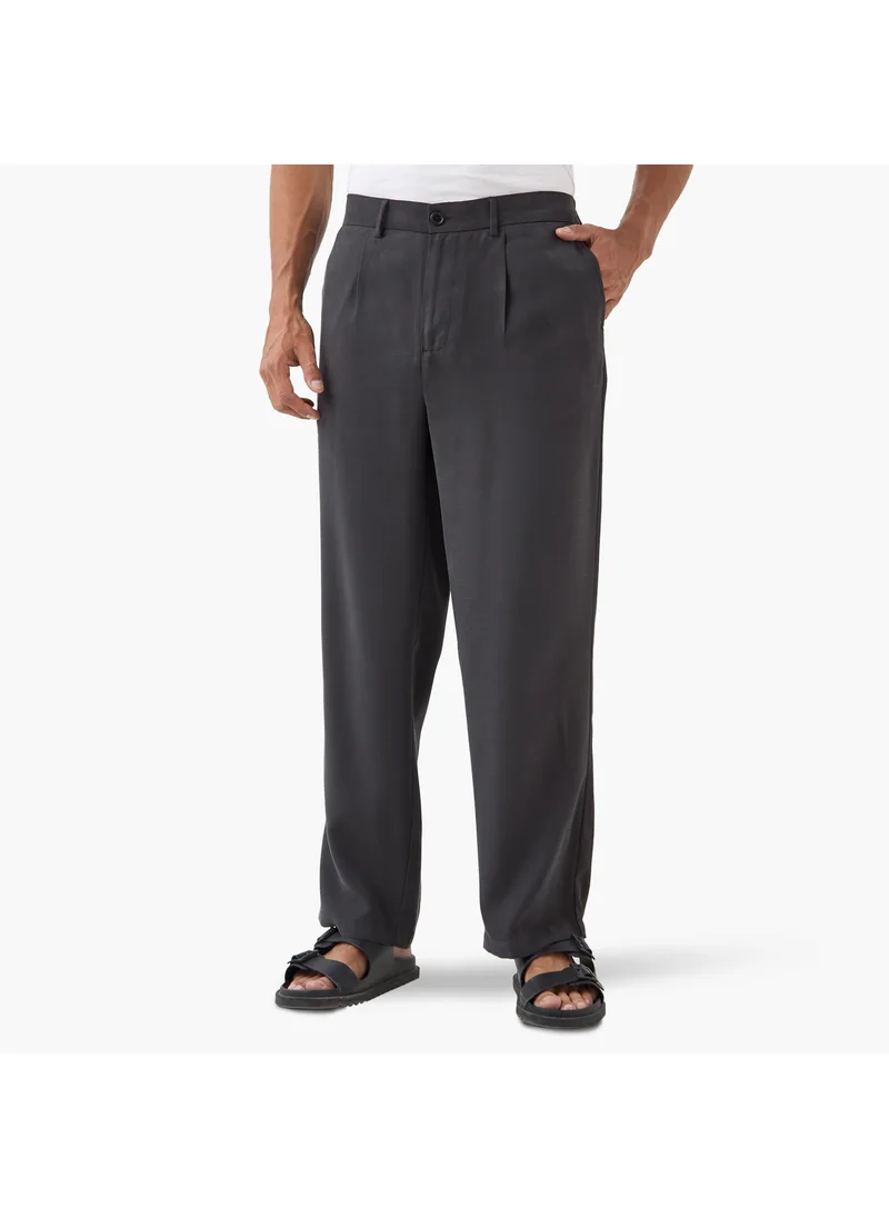 ايكونيك Iconic Flexi Waist Trousers with Pockets