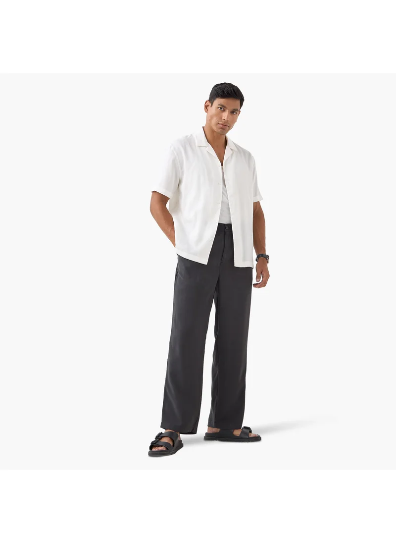 ايكونيك Iconic Flexi Waist Trousers with Pockets