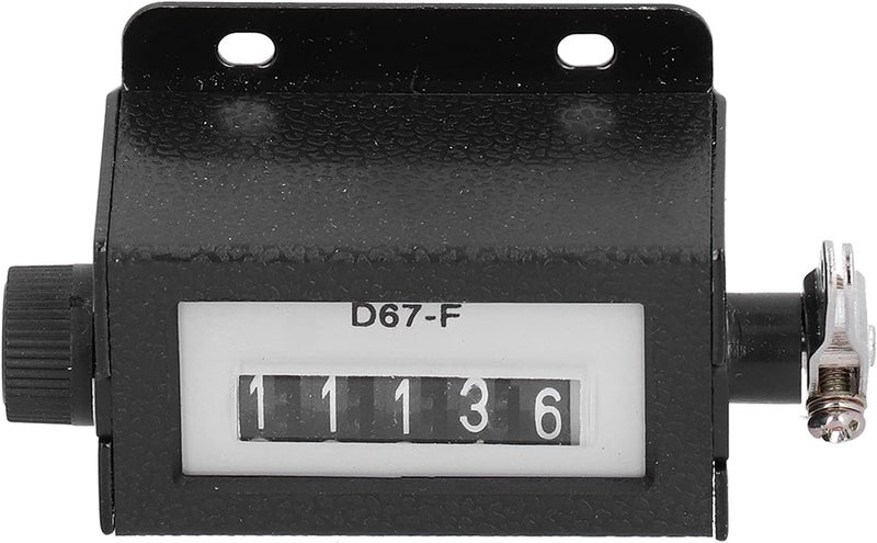 Mechanical Counter 5 Digit Metal Manual Resettable Hand Pull Counting Tally D67-F for Various Working Needs - Image 1