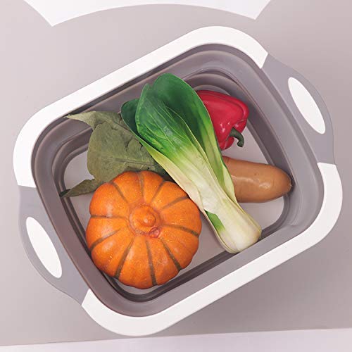 Ngel Cutting Chopping BoardWashing BowlFruit Vegetable Basket MultipurposeRandom Color 3 in 1 Chopping Board - Image 3