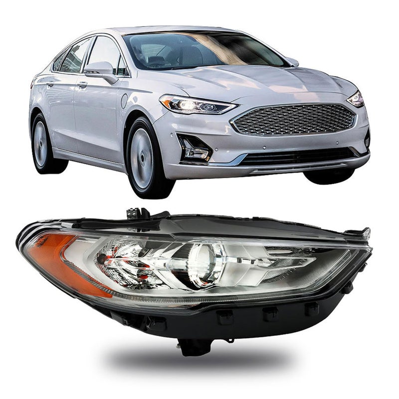 LABLT Headlight Replacement for 2017 2018 2019 Fusion Halogen Headlamp Assembly Right Passenger Side