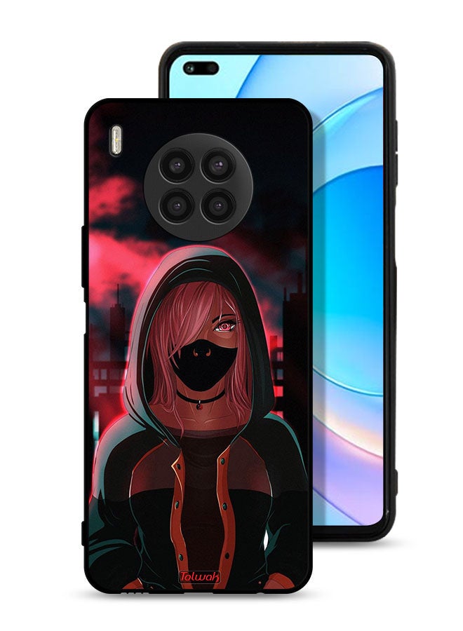Tolwak Honor 50 Lite Protective Case Cover Girl Wear Mask Art - Image 1