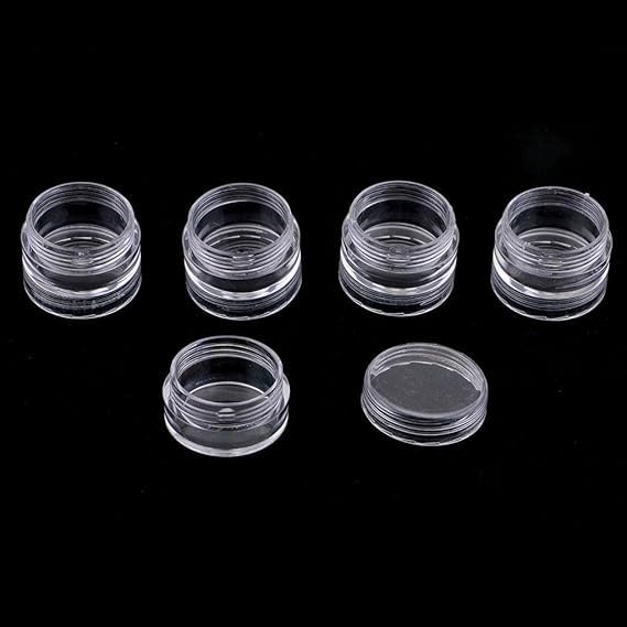 kunya 5 Layers Stackable Interlocking Screw Containers Storage Box Beads & Jewelry Making | Bead Storage & Jewelry Display Multi purpose use - Image 3