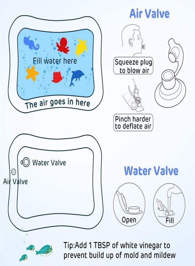 Fun4You Baby Water Play Mat for Infants | Inflatable Tummy Time Play Mat for Babies | Leak-Proof Water Mat for Kids Early Development & Sensory Play | Foldable Baby Activity Mat for 3-12 Months - Image 4