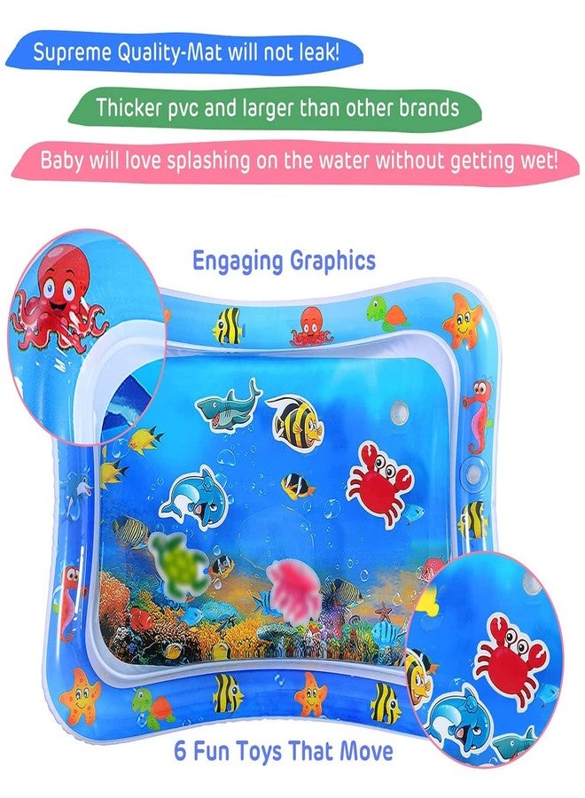 Fun4You Baby Water Play Mat for Infants | Inflatable Tummy Time Play Mat for Babies | Leak-Proof Water Mat for Kids Early Development & Sensory Play | Foldable Baby Activity Mat for 3-12 Months - Image 5