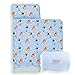 Jay Franco Kids Nap Mat with Embedded Pillow Blanket Soft 46x20 Microfiber Sleeping Bag with Name Tag Handle for School Travel Sleepover Blue Bluey - Image 3