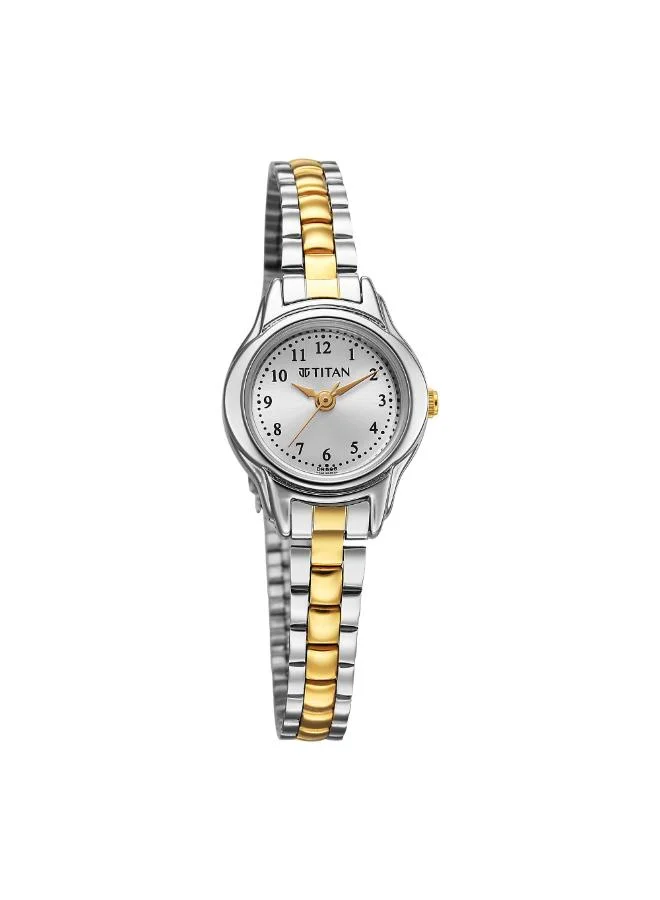 TITAN Women Analog Display Watch With Dual Tone Stainless Steel Strap - 2401BM02