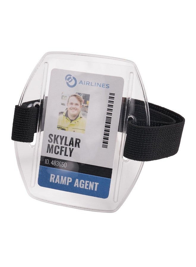 Ergodyne Squids 3386 Vinyl Arm Band Id/Badge Holder Black - Image 1