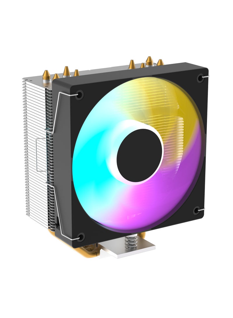 POWER AC-419 CPU Radiator Computer Tower CPU Cooler PWM 4-pin Fan 4 Heatpipe 5V ARGB Tower CPU Cooling Fan  - Image 2