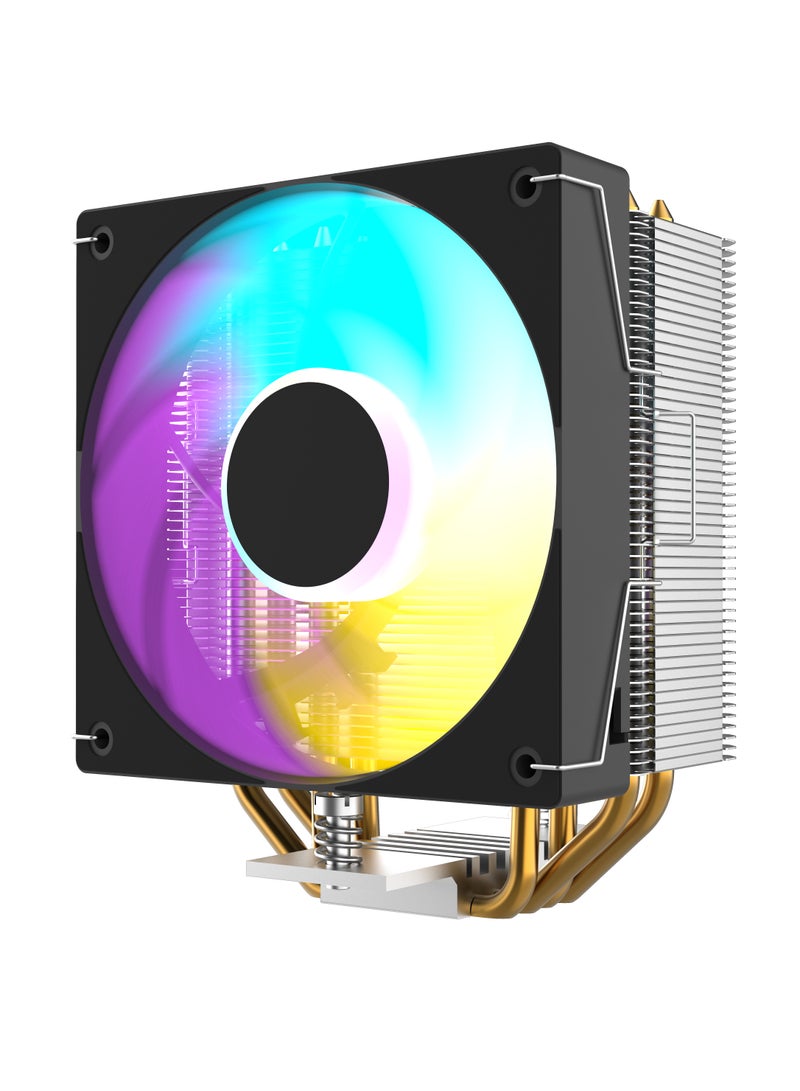 POWER AC-419 CPU Radiator Computer Tower CPU Cooler PWM 4-pin Fan 4 Heatpipe 5V ARGB Tower CPU Cooling Fan  - Image 3