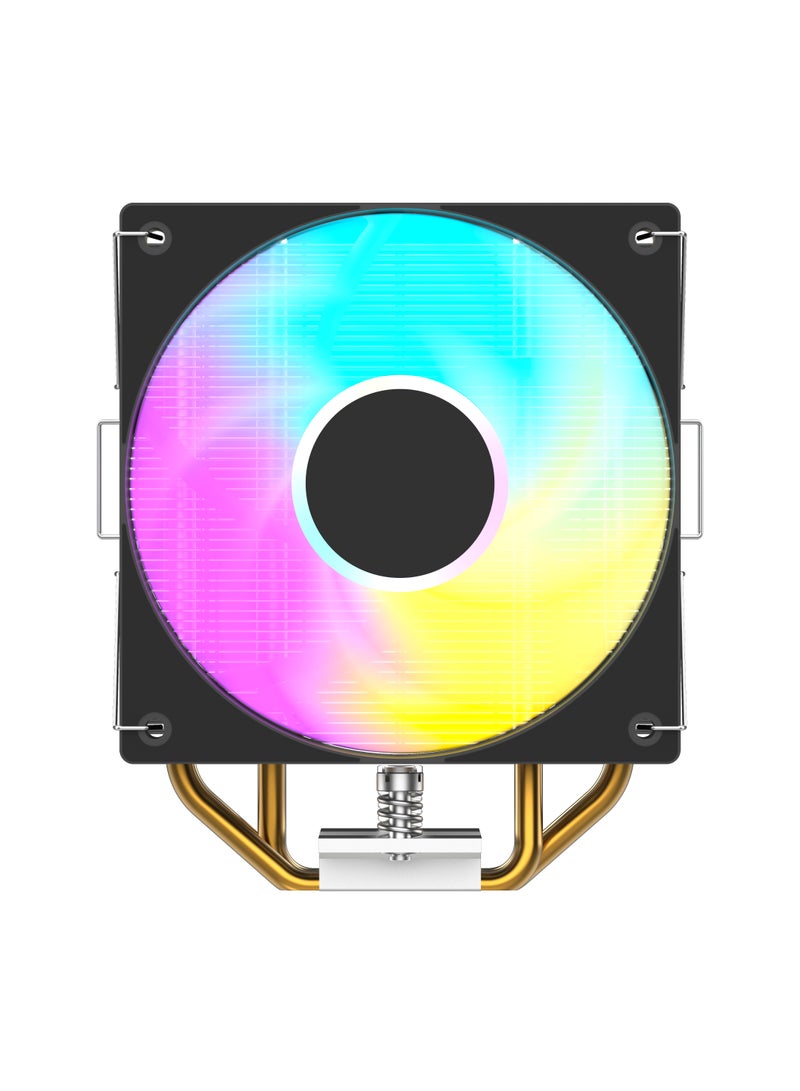 POWER AC-419 CPU Radiator Computer Tower CPU Cooler PWM 4-pin Fan 4 Heatpipe 5V ARGB Tower CPU Cooling Fan  - Image 4