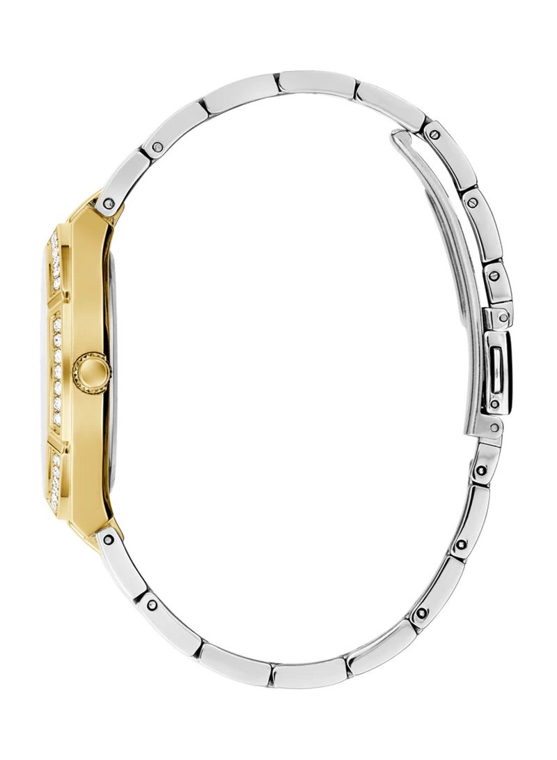 GUESS Ladies Silver Tone/Gold Tone Analog Stainless Steel Watch GW0033L4 - 36mm - Image 2