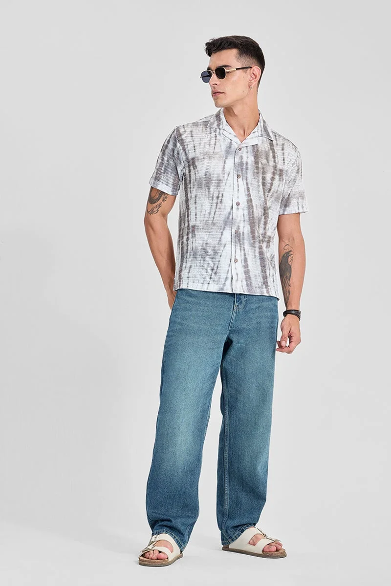 سنيتش قميص كروشيه بقصة عادية