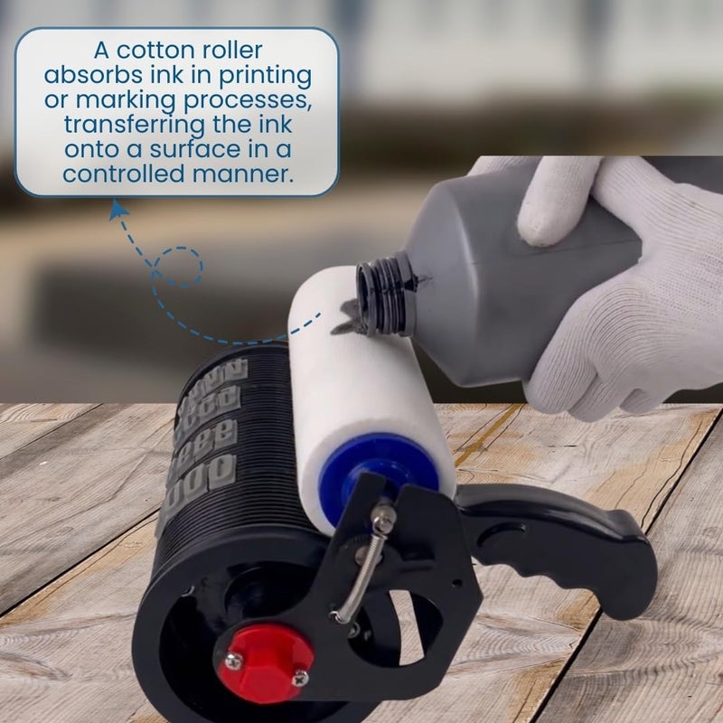 Smartpack Handy Coder Machine for Batch No. MFG. MRP. EXP. Date Printing on Laminated and Without Laminate Carton Box | Handheld Coder Printer | Coder Size - 8 INCH with 25MM Letter Set - Image 5