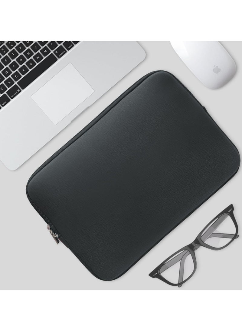 Laptop Sleeve Protective Case Soft Carrying Bag Cover for MacBook 11inch 12" Notebook Ultrabook Chrome-book for Dell HP Lenovo ThinkPad Asus Acer (11-11.6" Black) - Image 3