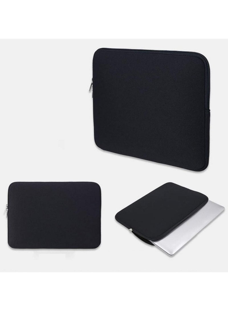 Laptop Sleeve Protective Case Soft Carrying Bag Cover for MacBook 11inch 12" Notebook Ultrabook Chrome-book for Dell HP Lenovo ThinkPad Asus Acer (11-11.6" Black) - Image 5