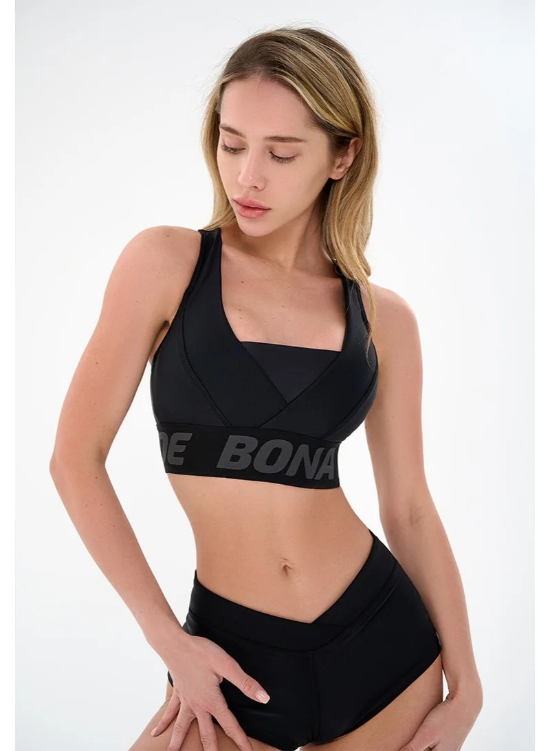 Bona Fide Bermud Black Bona Fide High Impact Sports Bra for Women – High Support Workout Bra – Gym & Running Activewear for Women | Best Price UAE