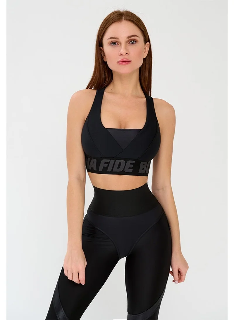 Bona Fide Bermud Black Bona Fide High Impact Sports Bra for Women – High Support Workout Bra – Gym & Running Activewear for Women | Best Price UAE