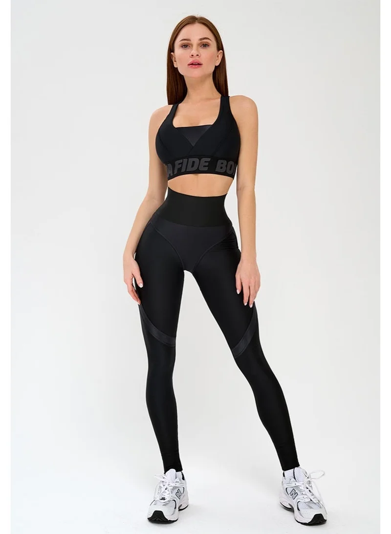 Bona Fide Bermud Black Bona Fide High Impact Sports Bra for Women – High Support Workout Bra – Gym & Running Activewear for Women | Best Price UAE