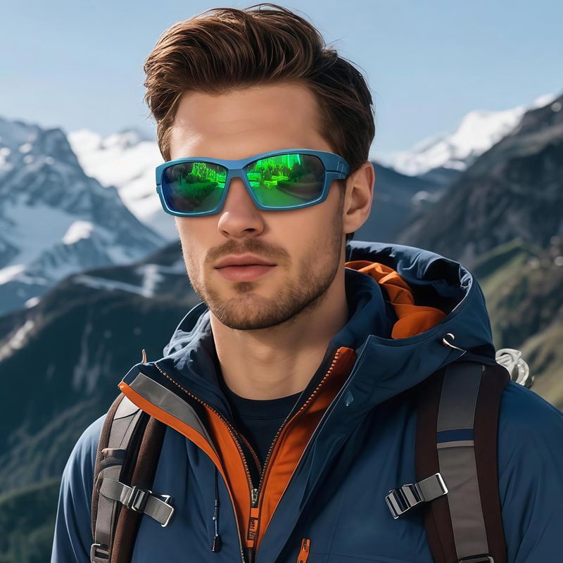 Joopin Sunglasses Men Women Sports Polarized UV400 Protection | Lightweight TR90 Frame,Rectangle TAC Lens,Cycling Biking Running Driving Fishing Surfing Hiking Baseball - Image 2