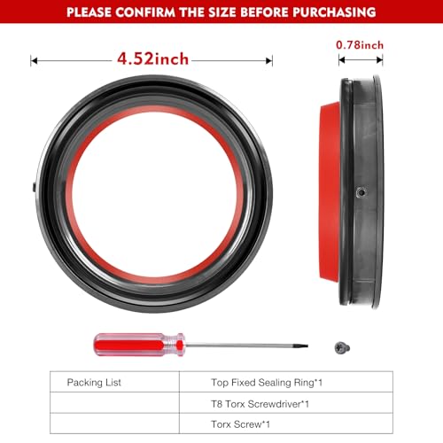 Kuflant Dust Bin Part Sealing Ring Replacement Compatible with Dyson Cyclone V10 SV12 Vacuum Cleaner Dirt Cup Part Dust Bucket Bin Sealing Ring Assembly - Image 2