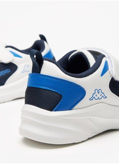 Kappa Boys' Logo Detail Sports Shoes with Hook and Loop Closure  - Image 3