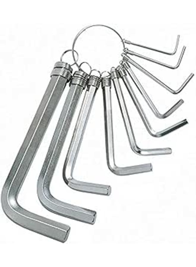 Chrome Hexagon Key Set